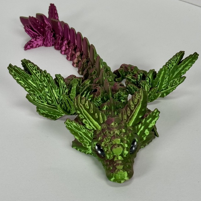 Winged Axolotl Dragon - Medium - Image 3